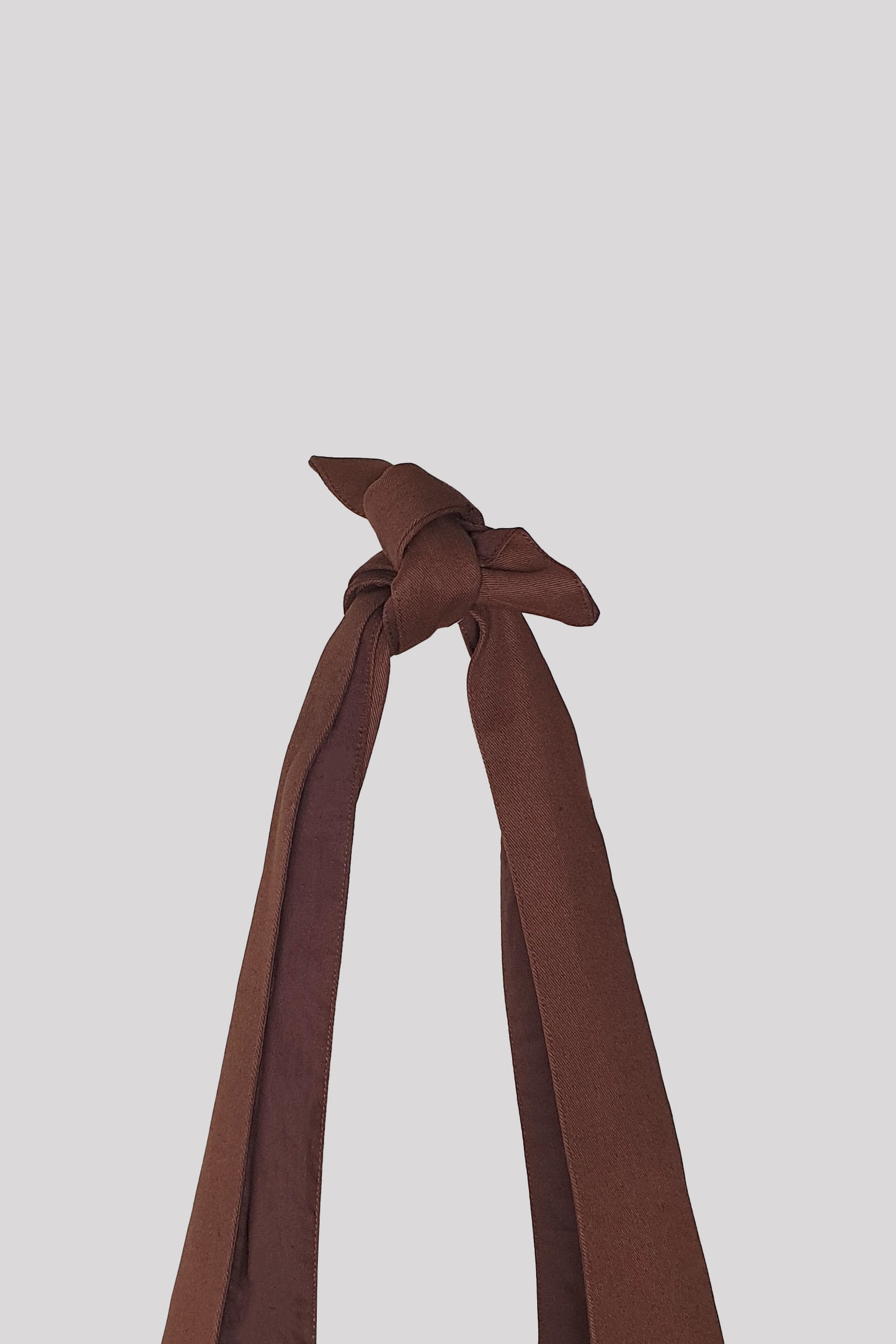 HNLAB-隱藏版咖啡僧棕打結旅行漂流人包 BROWN HOBO BAG- 打結處