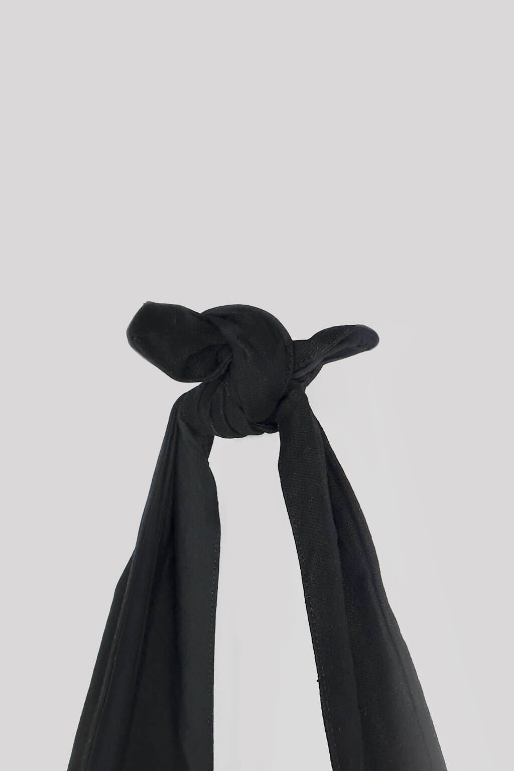 黑色牛仔布打結旅行漂流人包款 包包打結處 BLACK DENIM HOBO BAG - HN LAB